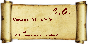 Venesz Olivér névjegykártya