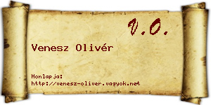Venesz Olivér névjegykártya